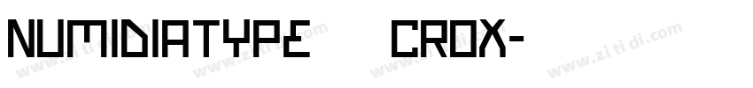 NumidiaType – Crox字体转换